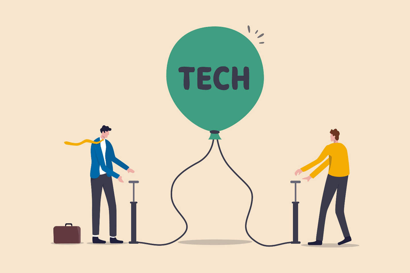 Tech balloon cover image for 4Q25 Outlook report